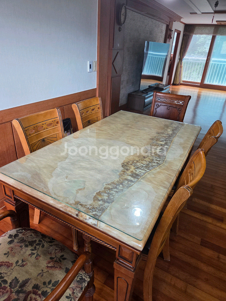 대리석 식탁 세트--1