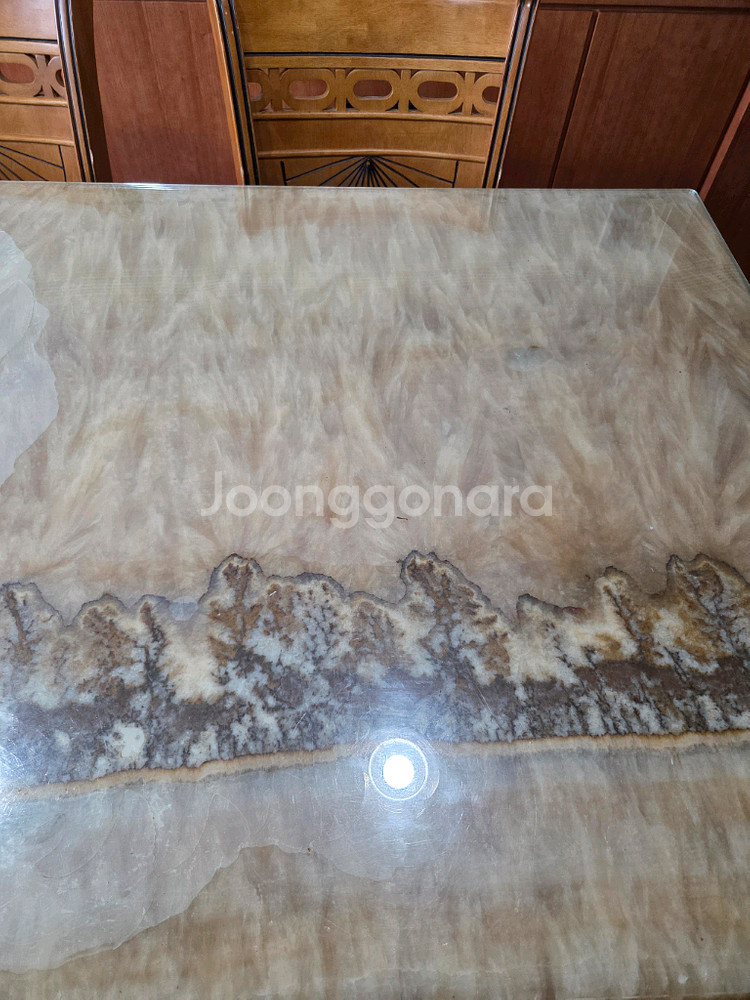 대리석 식탁 세트--3