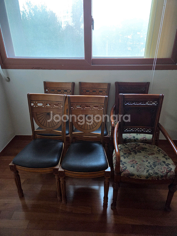 대리석 식탁 세트--4