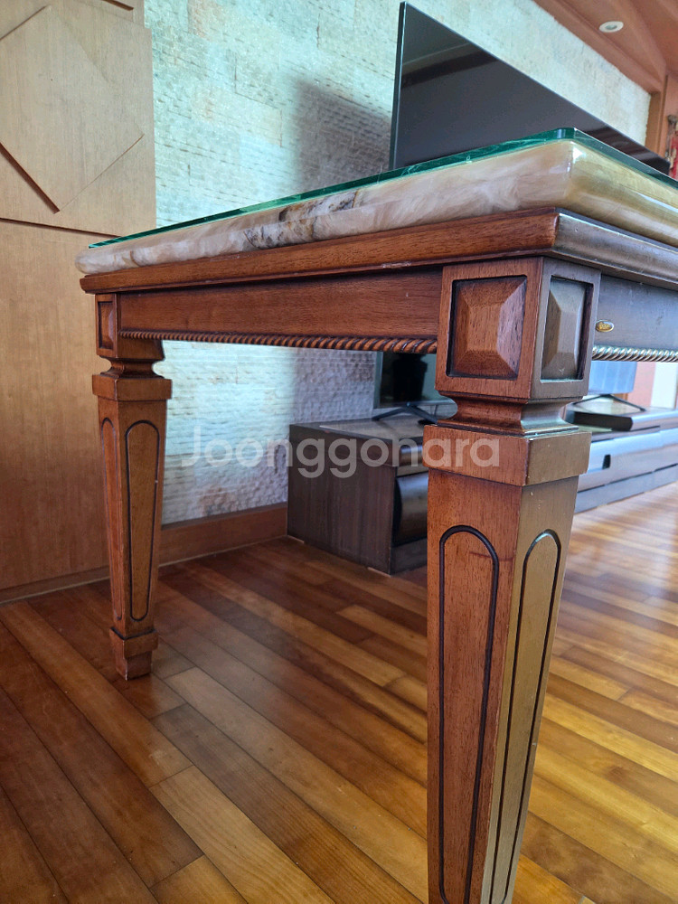 대리석 식탁 세트--5