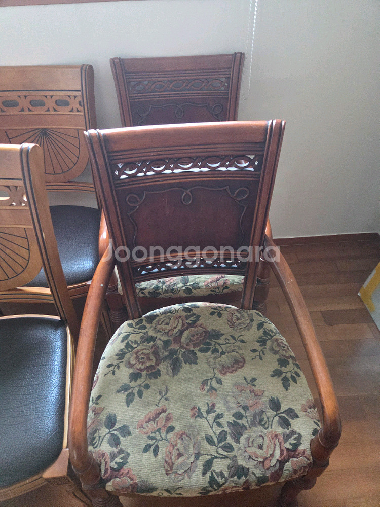 대리석 식탁 세트--6