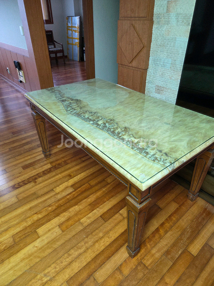 대리석 식탁 세트--9