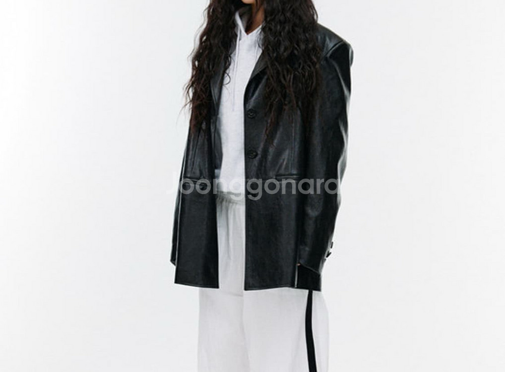 에스이오 가죽자켓 2사이즈--0