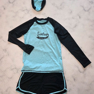 수영복 래쉬가드 세트 80사이즈 피에르가르뎅 수영모 수영바지