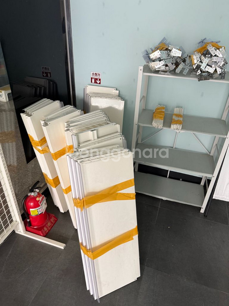 무인아이스크림 철제 3단 선반 과자선반 과자매대--0