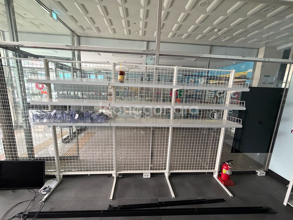 무인아이스크림 철제 3단 선반 과자선반 과자매대--1