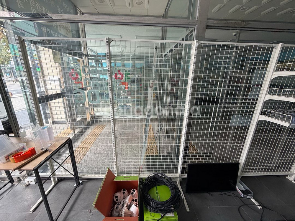 무인아이스크림 철제 3단 선반 과자선반 과자매대--3