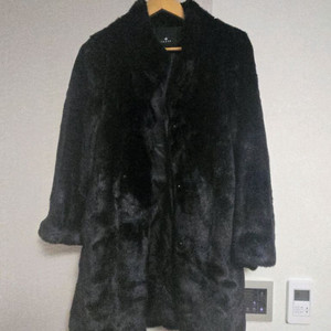 여성용 퍼 롱코트