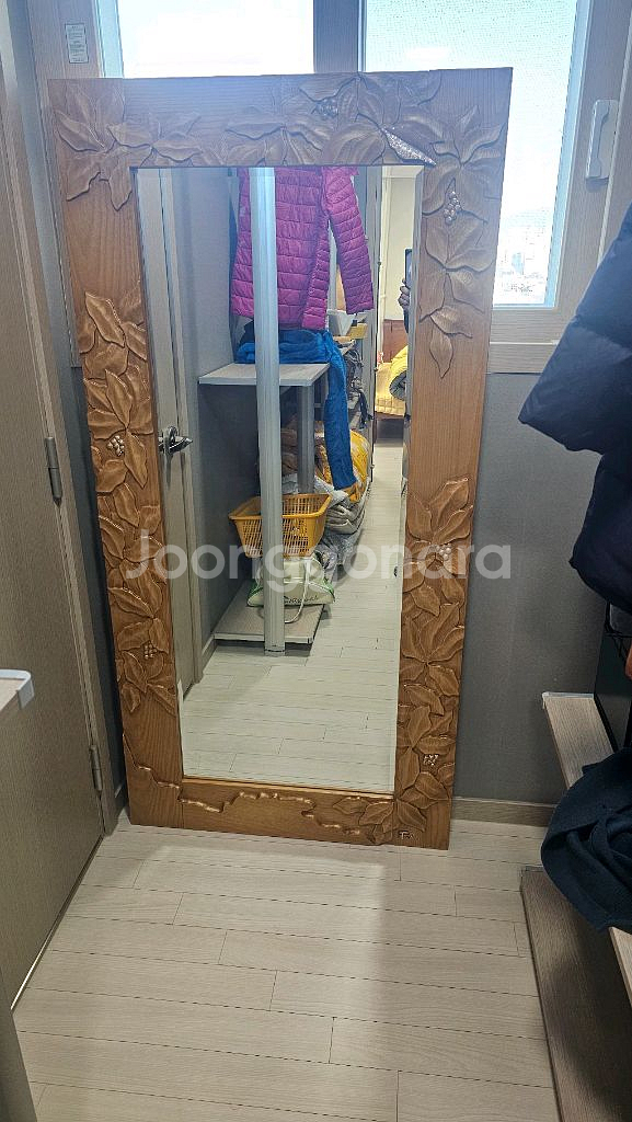 류수영 가구 꽃조각 대형 전신거울--1