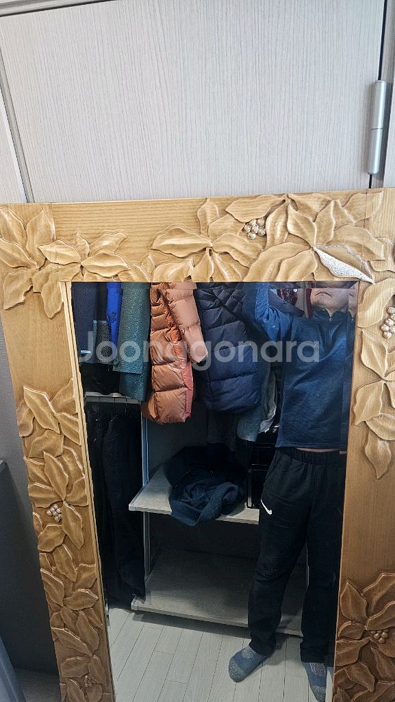 류수영 가구 꽃조각 대형 전신거울--6