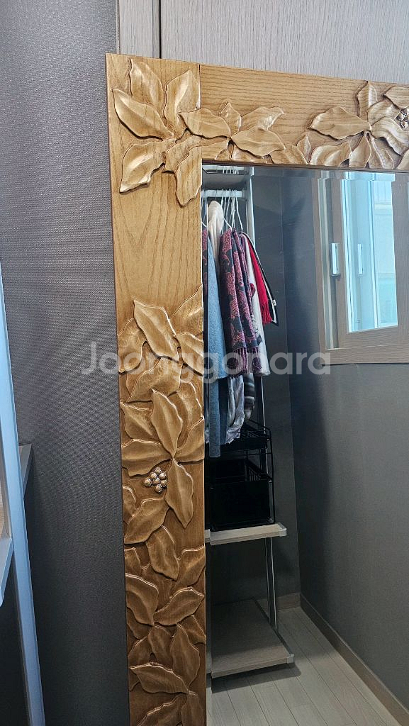 류수영 가구 꽃조각 대형 전신거울--9