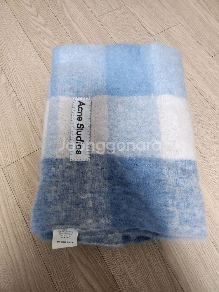 아크네 체크 머플러--1