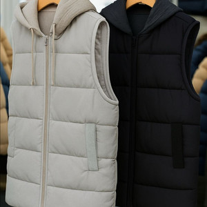 여성 프리미엄 덕다운 후드 패딩베스트