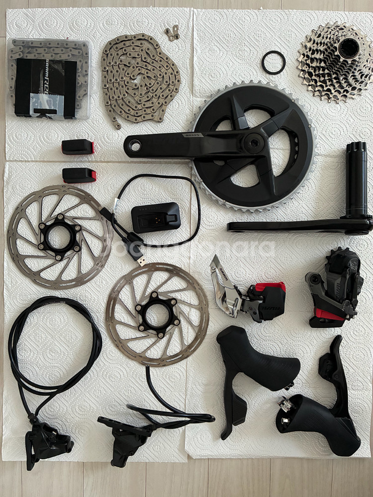 스램 라이벌 이탭 파워미터 12단 그룹셋 판매--0