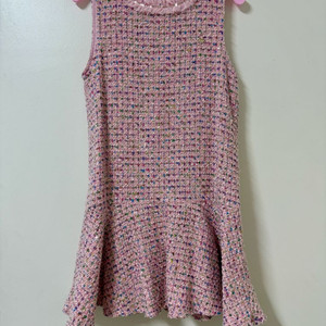 프랜치캣 트위드 원피스 145사이즈(새상품)