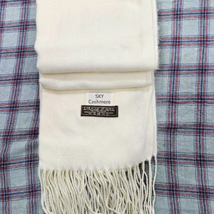SKY 캐시미어 버진울 100 머플러 아이보리