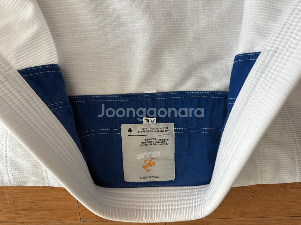 Kingz x IBJJF 콜라보 공식 도복 (white A1L) 킹즈 도복 팝니다--6