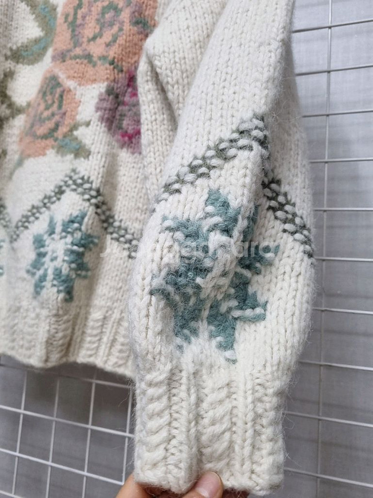 일본빈티지 Necessary 핸드메이드 니트--2