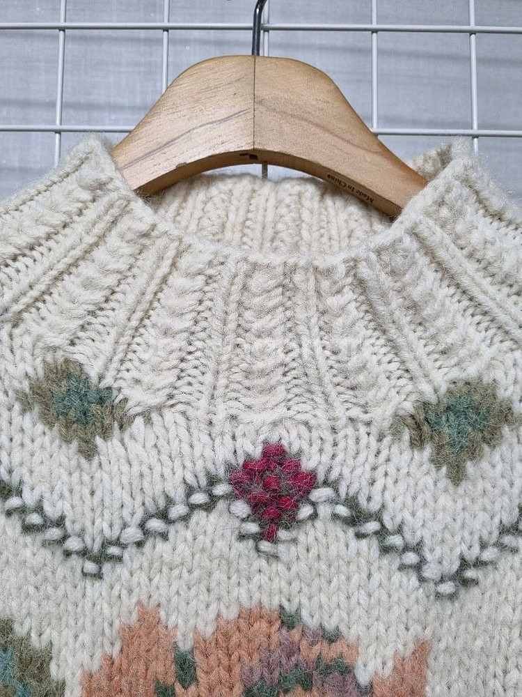 일본빈티지 Necessary 핸드메이드 니트--3