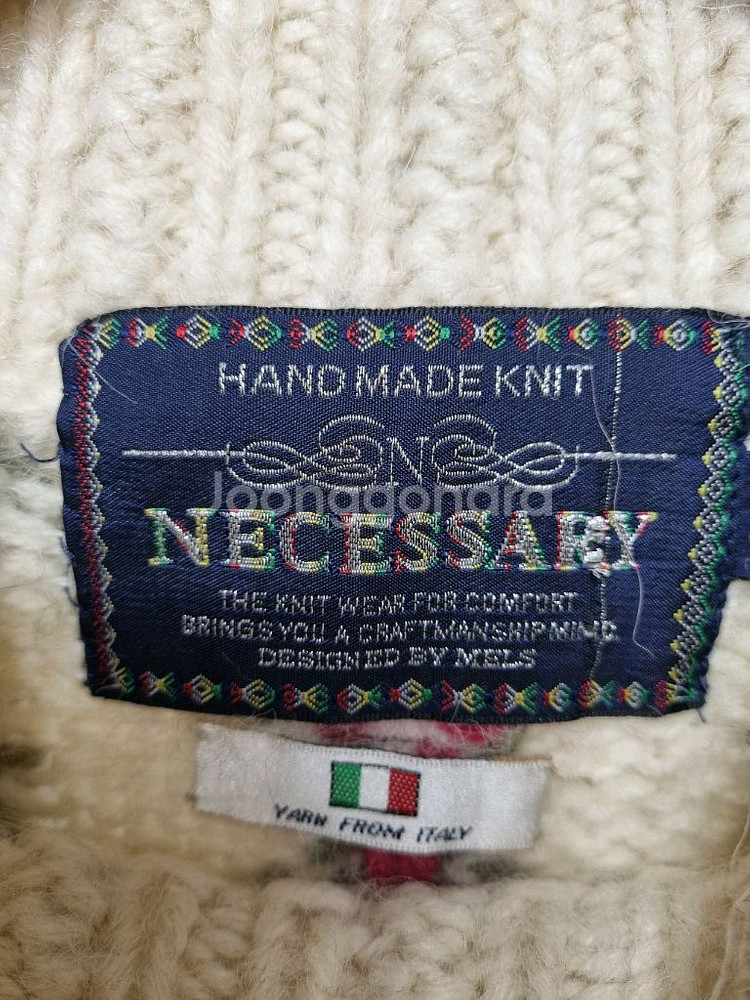 일본빈티지 Necessary 핸드메이드 니트--5