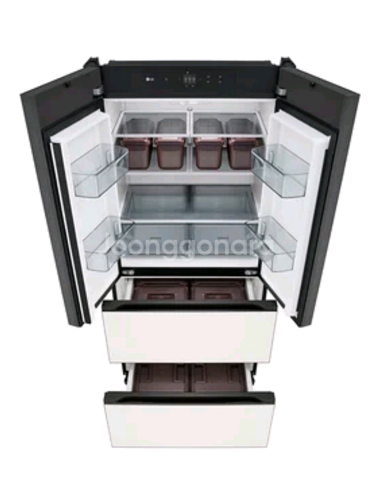 엘지 오브제김치톡톡 FIT & MAX 480L - 글라스베이지--2