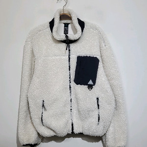 (100) 네파 후리스 점퍼 화이트 뽀글이 플리스 자켓