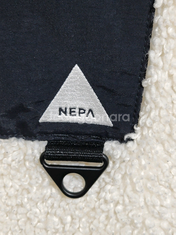 (100) 네파 후리스 점퍼 화이트 뽀글이 플리스 자켓--3