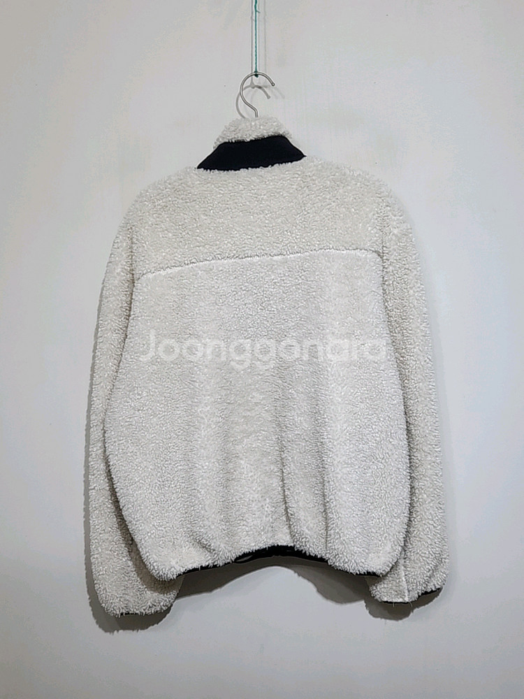 (100) 네파 후리스 점퍼 화이트 뽀글이 플리스 자켓--5