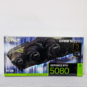 PALIT 지포스 RTX 5080 GAMINGPRO D7 16GB 이엠텍 미개봉 새상품 팝니다 ( 서울 )