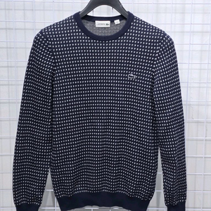 라코스테 남성 긴팔 슬림핏 라운드 풀오버 니트 95