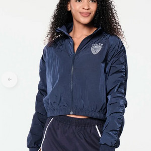 줌바웨어 크롭우븐자켓