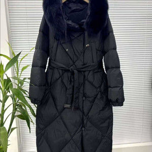 여성 리얼폭스 더블워밍 패딩코트