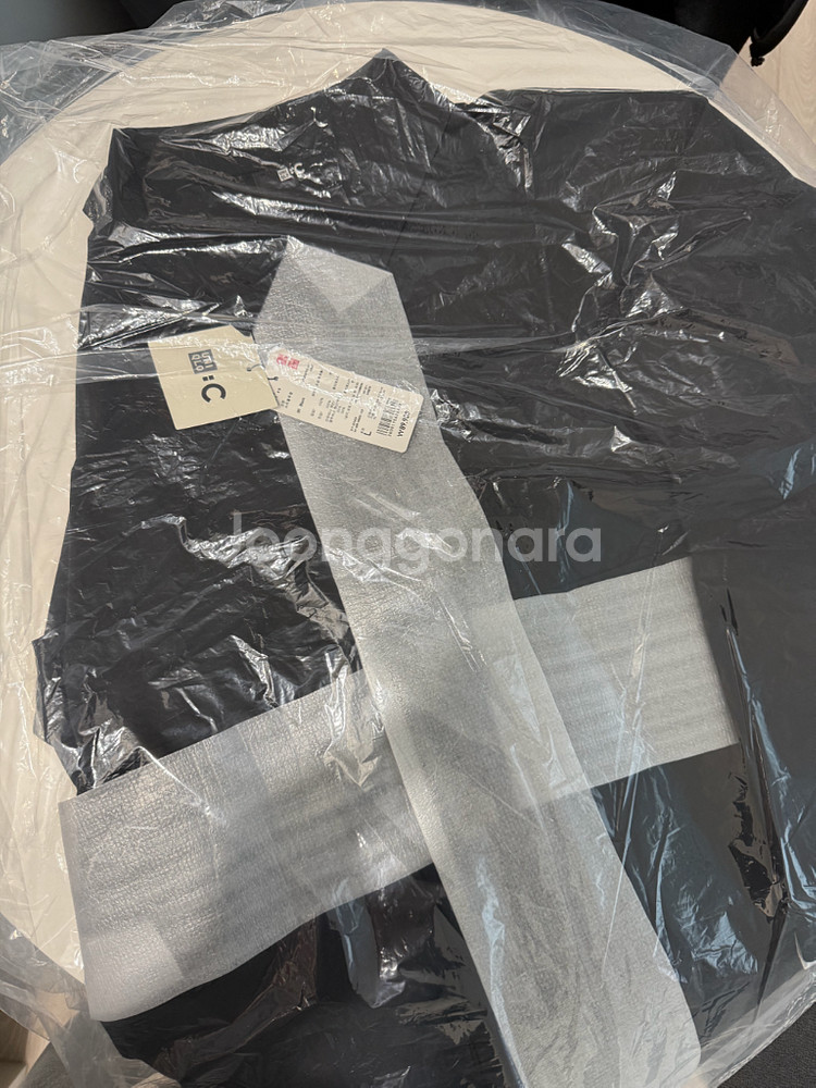 유니클로C 코튼 쇼트 블루종 블랙--2