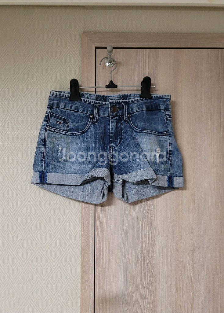 타미힐피거 데님 반바지 (사이즈25)--0