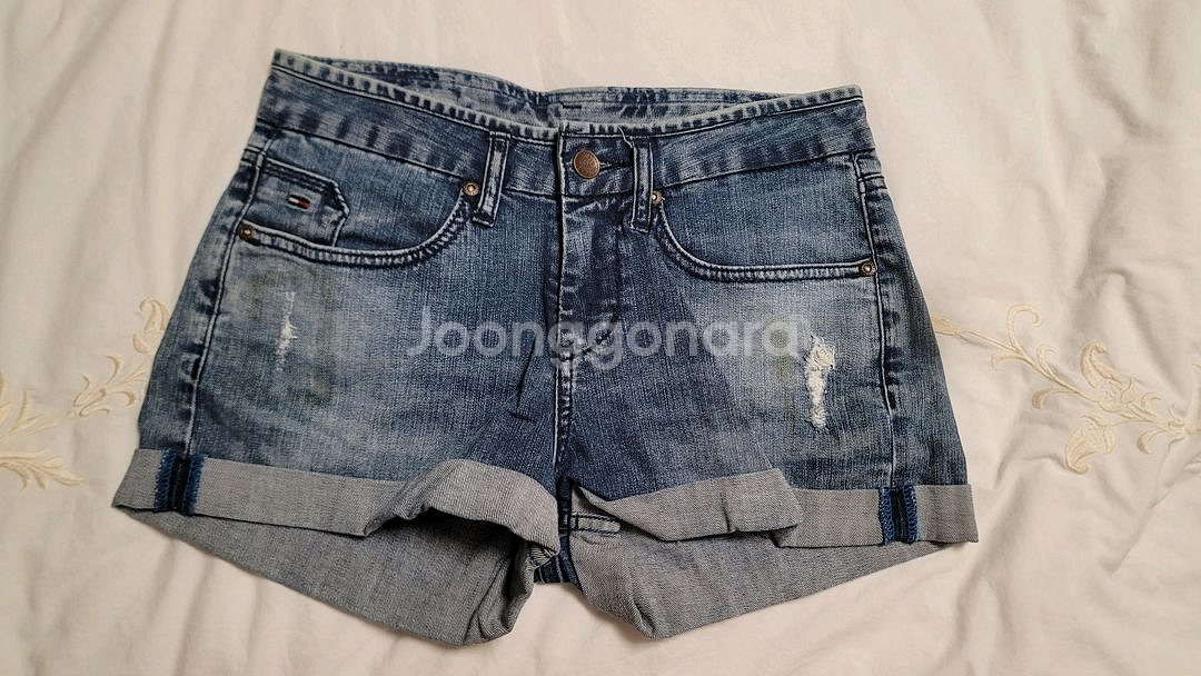 타미힐피거 데님 반바지 (사이즈25)--1