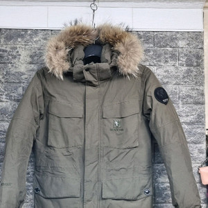 블랙야크 고어텍스 구스패딩 야상카키85s