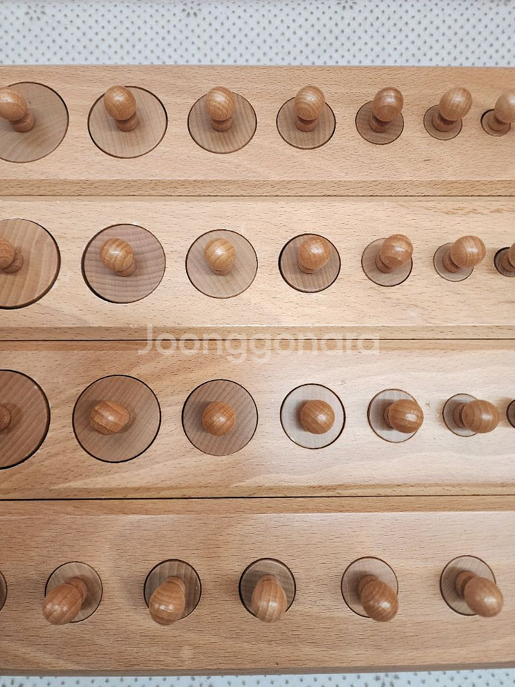 다원몬테소리(꼭지원기둥+색원기둥 새상품+받침대+제시카드+교재)아가월드 키즈에이원--8