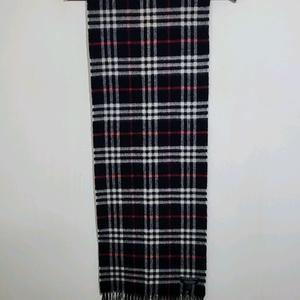 (정품) 버버리 캐시미어 머플러 체크 목도리 네이비