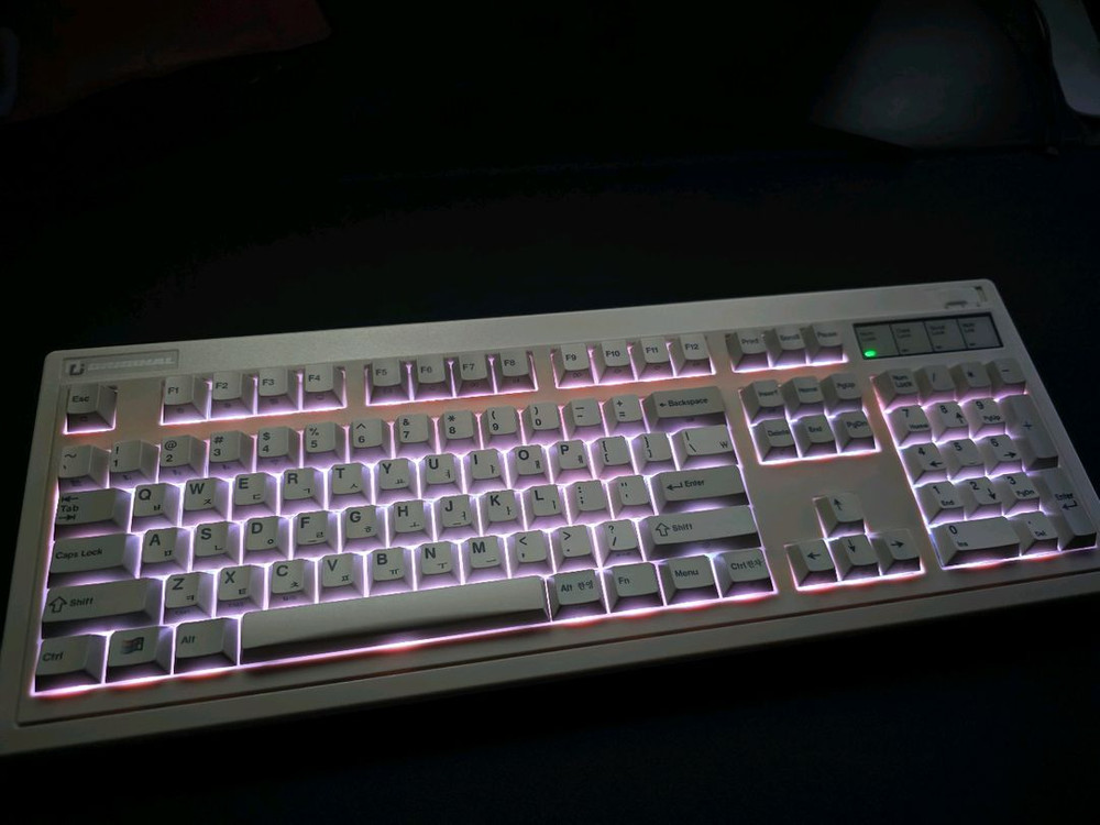 FL-ESPORTS OG104 레트로 유무선 기계식 키보드(그레이) 이미지