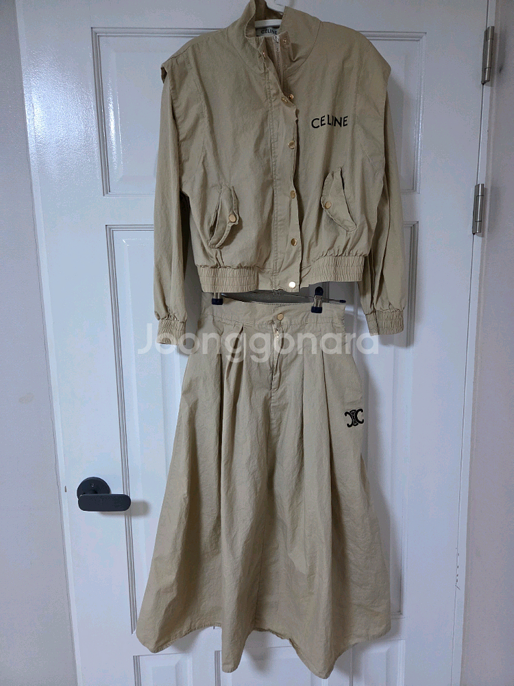 셀린느 투피스 스커트 셋업--3