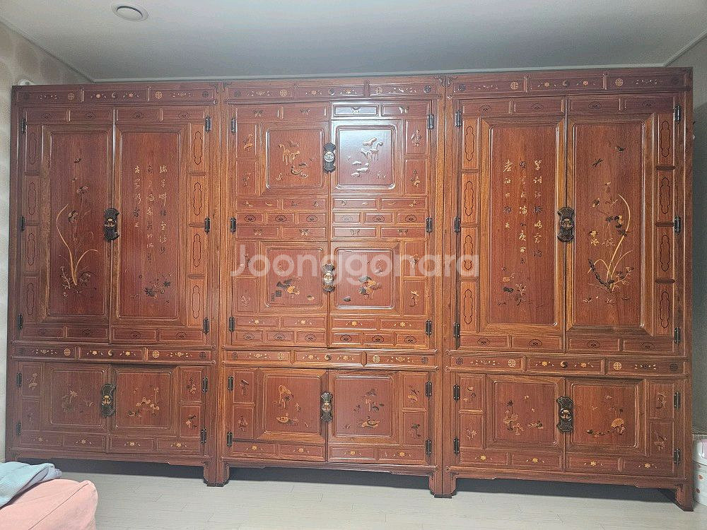 신사임당 대형 원목 장롱 세트--1