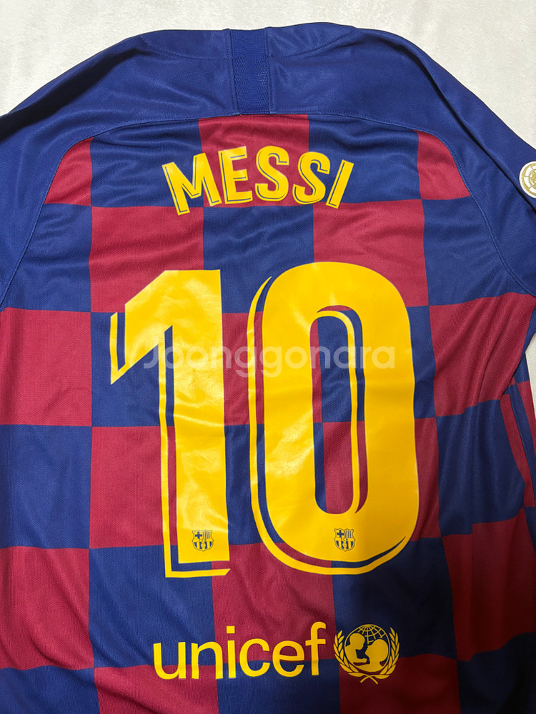 정품 바르셀로나 19 20 메시 유니폼 (M사이즈)--3