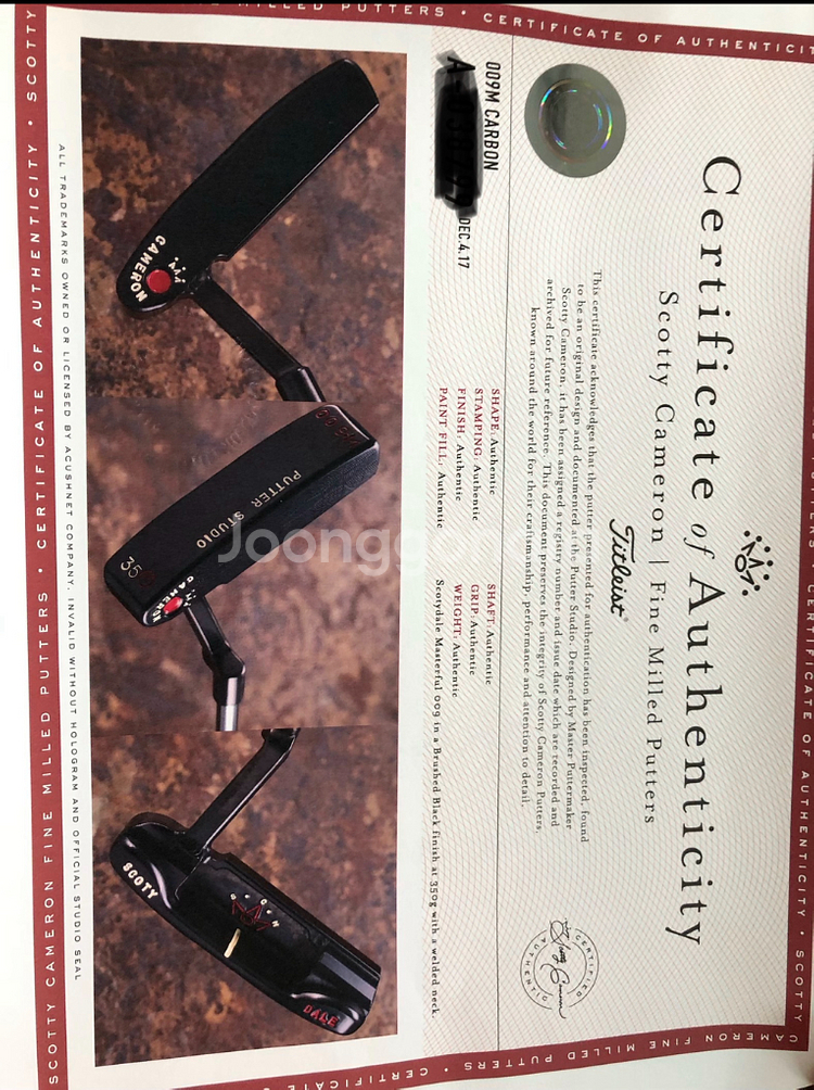 스카티카메론 써클티 카본스틸 퍼터--0