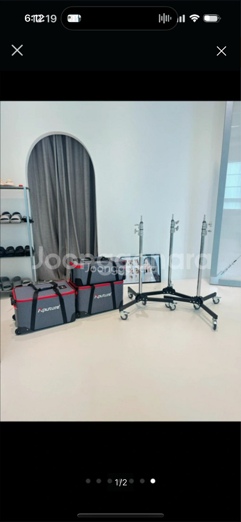 어벤져 a5017 롤러 스탠드 바퀴 조명스탠드--5