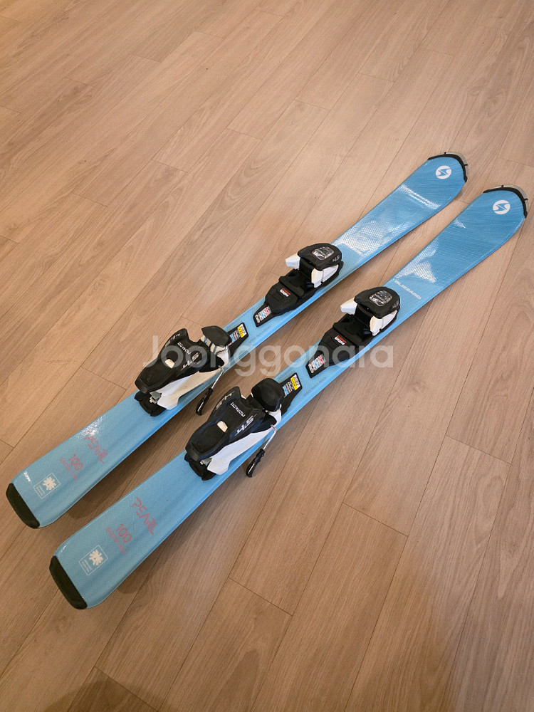 주니어 스키 100cm + 바인딩 세트--0