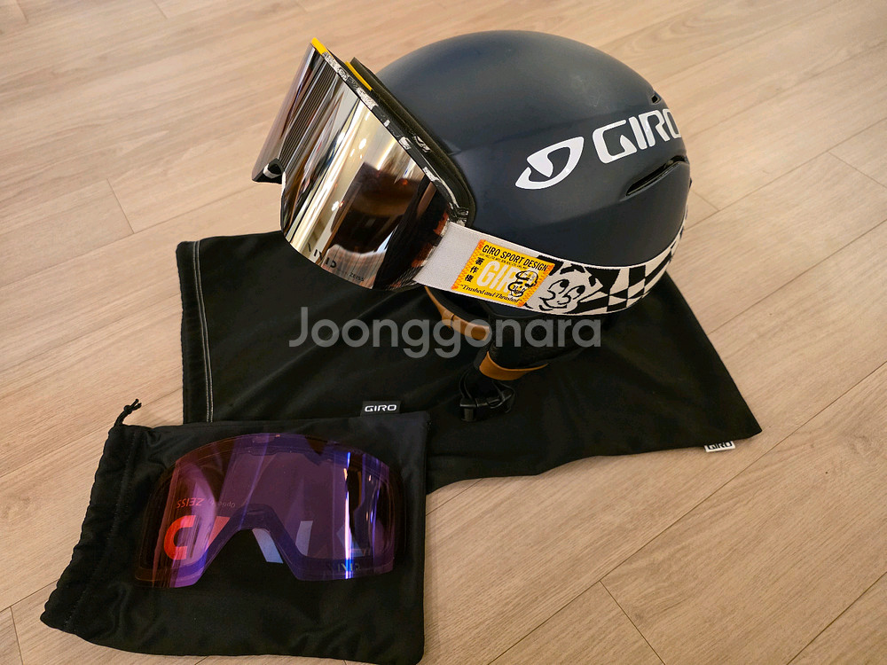 스키 헬멧 + 보호경 세트--0