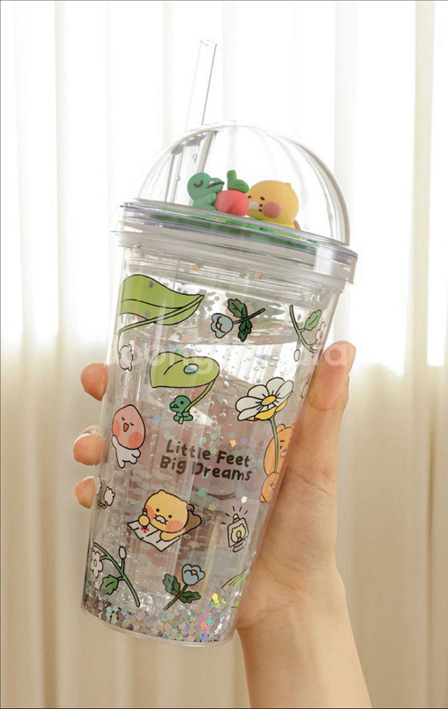 카카오프렌즈 돔형 콜드 텀블러 450ml 새상품--0