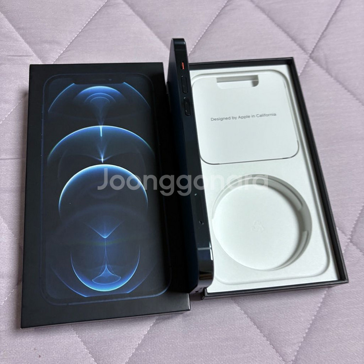 순정 아이폰 12프로 12pro 128기가 배터리 85 퍼시픽 블루--4