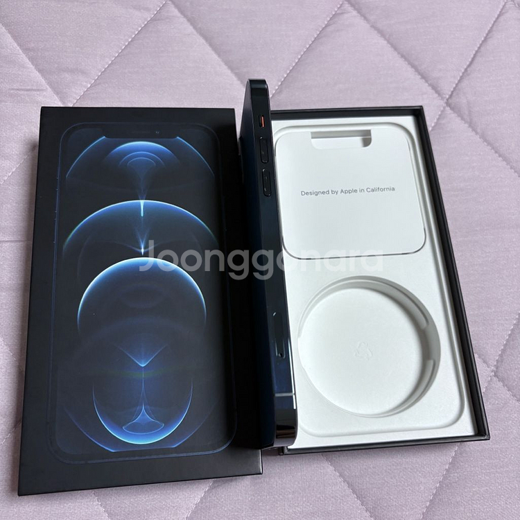 순정 아이폰 12프로 12pro 128기가 배터리 85 퍼시픽 블루--5