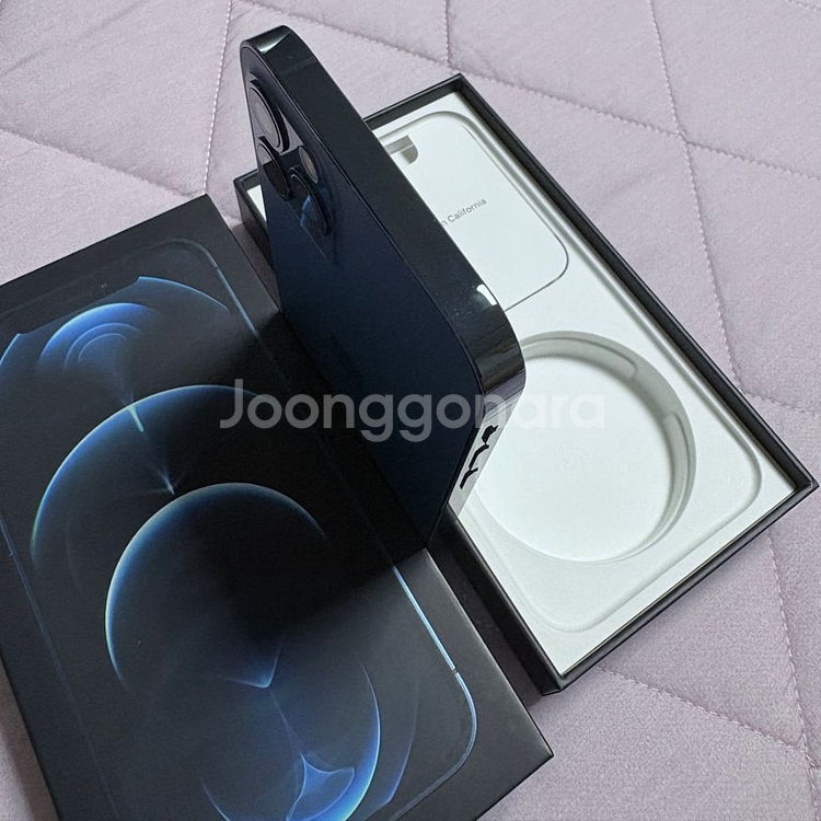 순정 아이폰 12프로 12pro 128기가 배터리 85 퍼시픽 블루--7